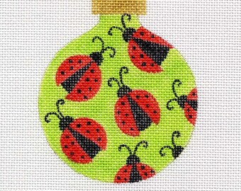 Ladybugs Needlepoint Ornament - Jody Designs  B100