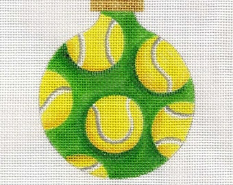 Tennis Balls Needlepoint Ornament   - Jody Designs     B126