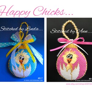 Chicken and Cracked Egg Hand Painted Needlepoint Ornament Canvas Jody Designs B17 image 3