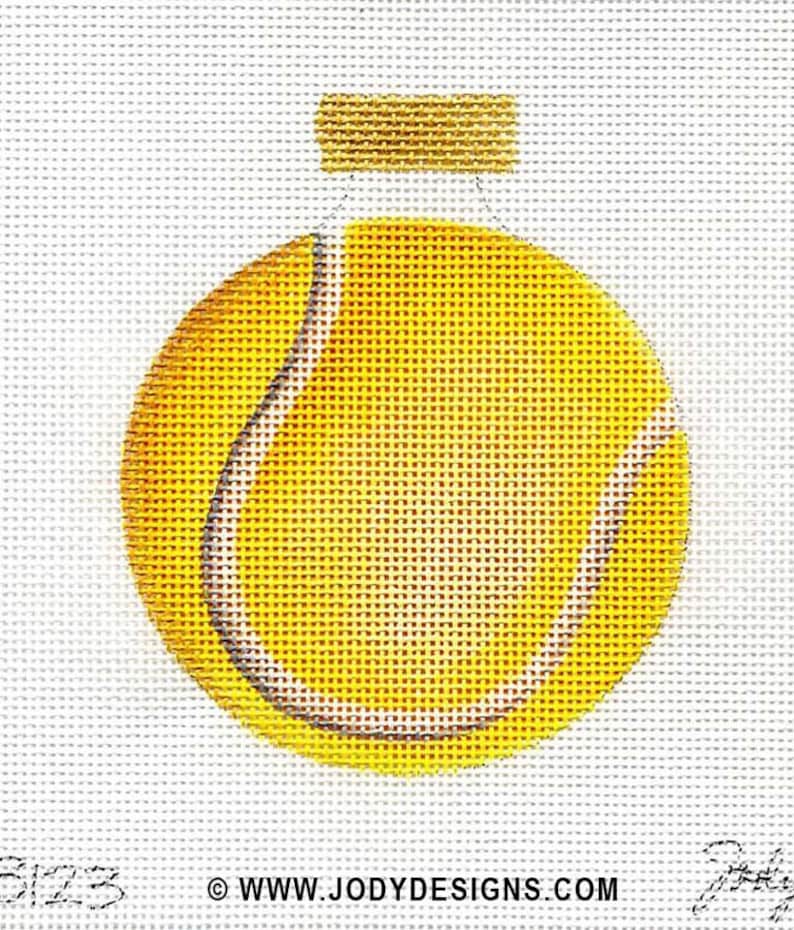 Tennis Ball Needlepoint Ornament Jody Designs B123 Etsy