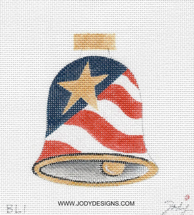 Liberty Bell Flag Needlepoint Ornament Jody Designs BL1 Etsy