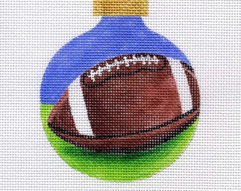 Football Needlepoint Ornament - Jody Designs   B137