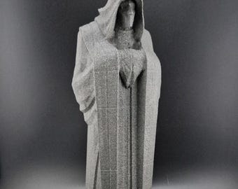 Sith Lord-beeld: afwerking met steenlook