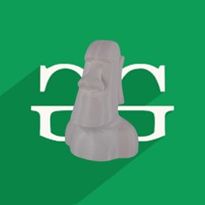 3D Printed Moai Statue: Easter Island Decor