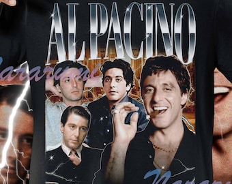 AL PACINO Shirt, Al Pacino Hommage T-Shirt, Al Pacino Merch, Al Pacino Vintage Fans Geschenk, Al Pacino T-Shirts