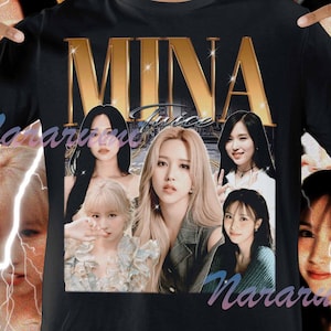 MINA Twice, Mina Shirt, Mina Fan Tees, Mina Twice Merch, Mina Vintage Shirt, Retro Mina Korean Tour Tshirt, Mina Gift Poster Shirt