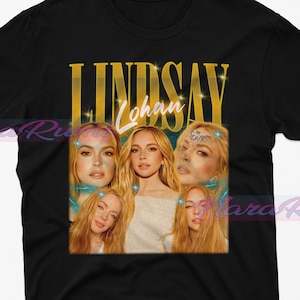 Lindsay Lohan Vintage Tshirt, Lindsay Lohan Homage Shirt, Lindsay Lohan Fan, Lindsay Lohan Retro 90s Sweater, Actress Lindsay Lohan Merch