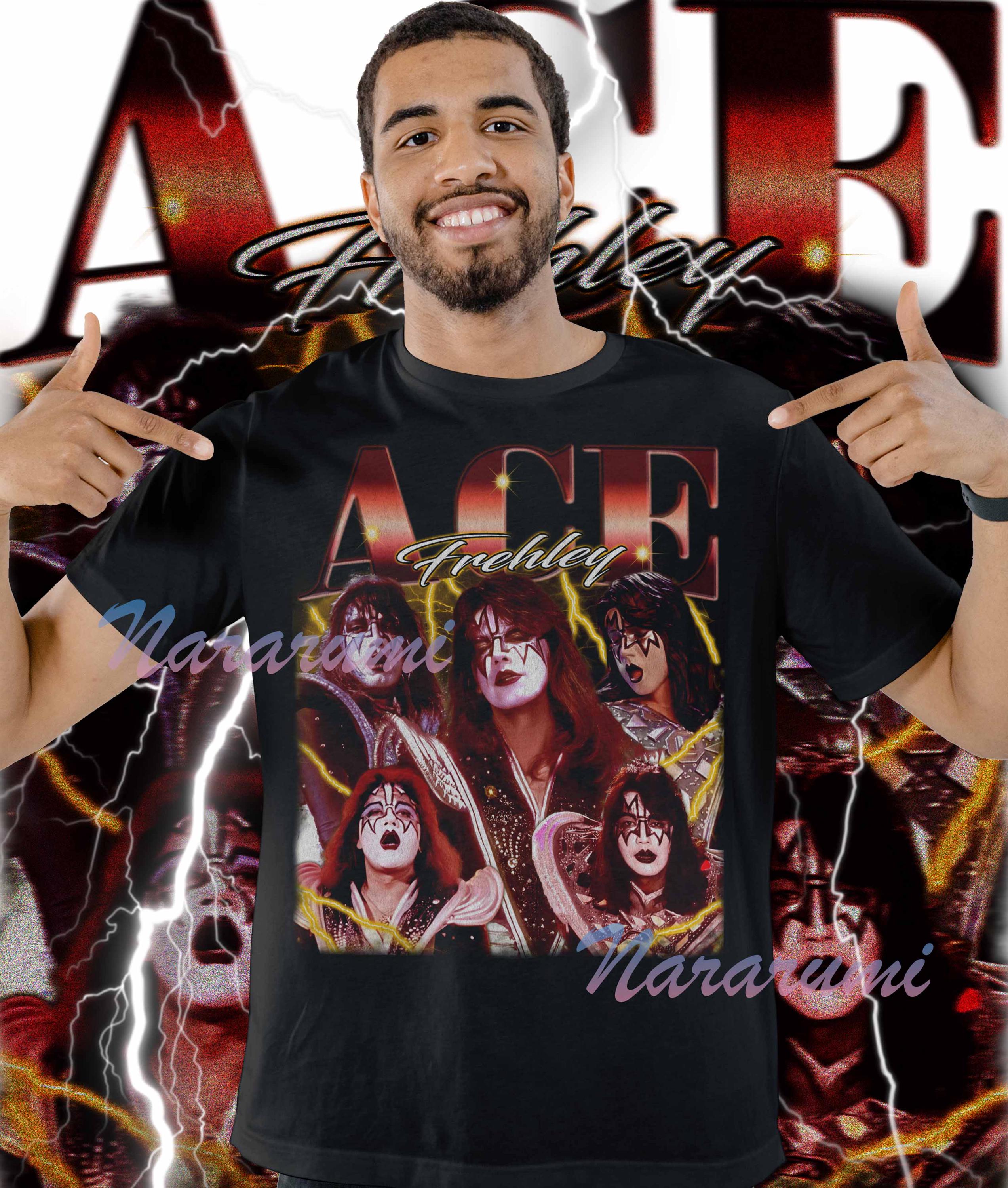 RIP エース・フレーリー 2025 シャツ、KISS ロックンロールレジェンド