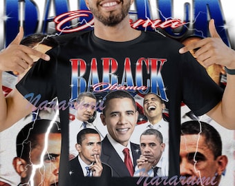 Retro BARACK OBAMA Shirt, Barack Obama Vintage TShirt, Barack Obama 90s T-shirt, Barack Obama Sweatshirt, Barack Obama Comfort Colors Merch