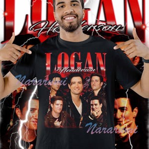 Logan Henderson Bootleg Vintage Unisex-skjorta, Big Time Rush 2025 konsert-t-shirt, Big Time Rush-skjorta, Big Time Rush T-shirt