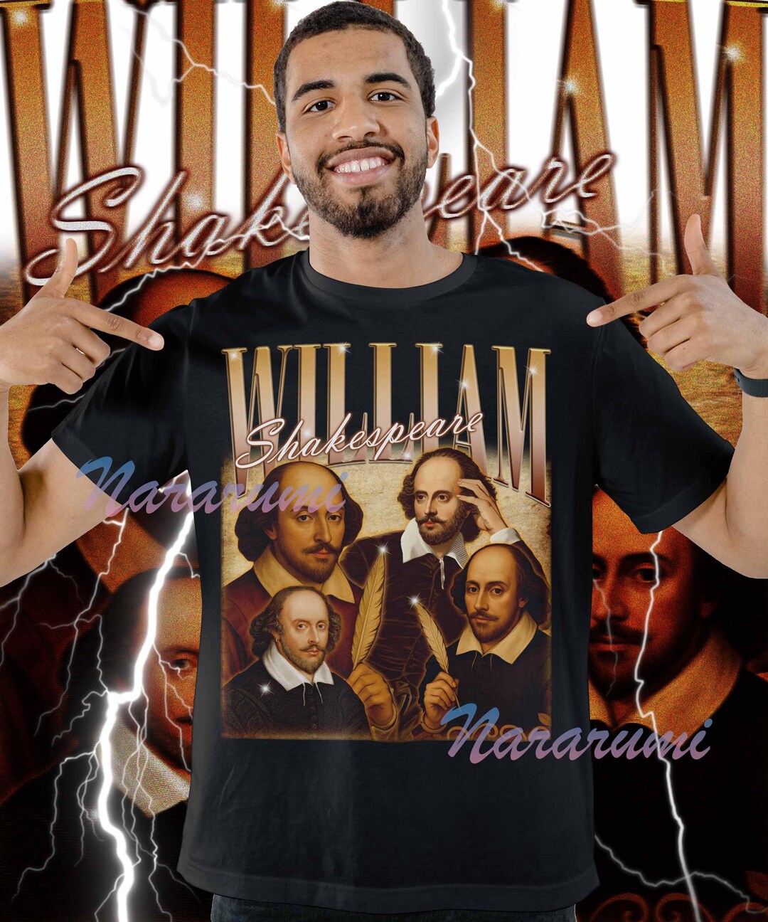 Retro William Shakespeare Shirt -william Shakespeare Crewneck,william ...