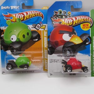 Red Bird and Minion Pig  Hot Wheels HW Imagination, Angry Birds