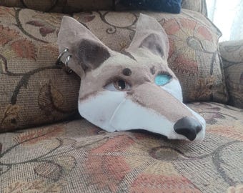 coyote-dog hybrid therian mask!