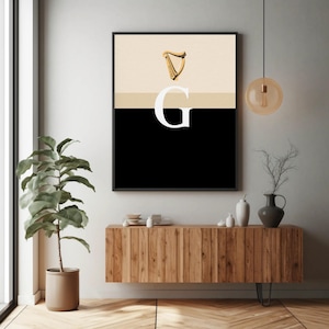 Guinness Split the G Pint, retro poster Ierse pub, bar- en keukendecor, muurkunst afbeelding 10