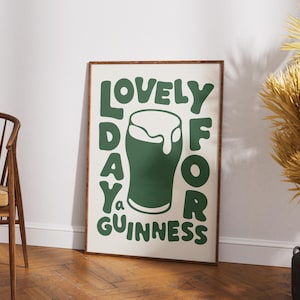 Impressão retrô da cerveja Guinness