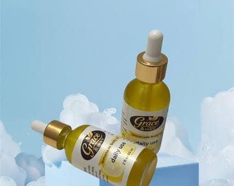 Lemon Creme Body Oil| Natural Skincare| Gift|  2oz/glass bottle