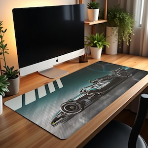 Alfombrilla de ratón para escritorio Mercedes AMG Petronas F1 (90 x 40 cm)