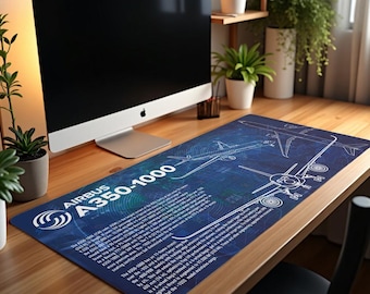 Airbus A350-1000 Desk Pad Mouse Mat 90x40cm