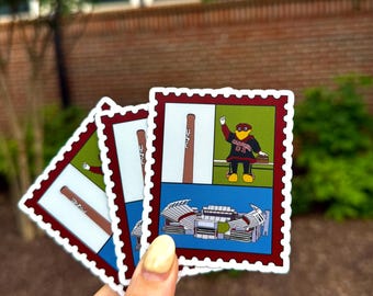 USC Postage Stamp Sticker
