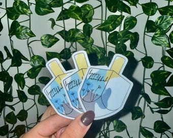 Happy Hanukkah Dreidel Sticker