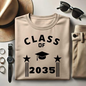 Klasse von 2035 Shirt, Klasse von 2035 Abschluss-Shirt, Wachsen Sie mit mir Shirt, Kindergarten-Shirt, erster Schultag, Abschlussgeschenk