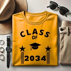 Klasse von 2034 Shirt, Klasse von 2034 Abschluss-Shirt, Wachsen Sie mit mir Shirt, Kindergarten-Shirt, erster Schultag, Abschlussgeschenk