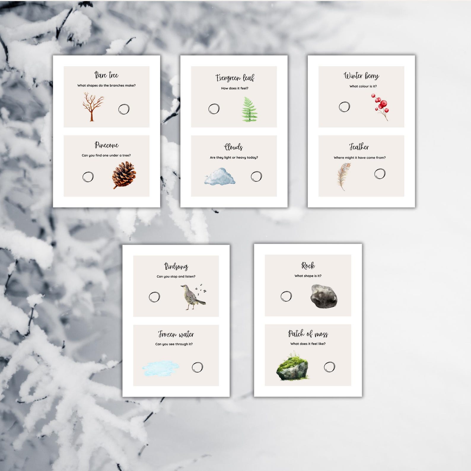 Preschool Fun in the Frost: Printable Winter Nature Scavenger Hunt for ...