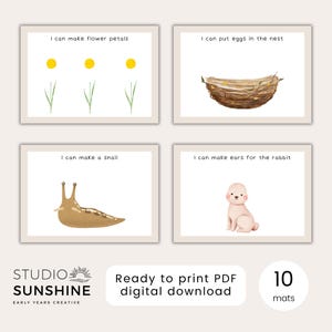 Spring Playdough Mats for Preschool & Early Years – Printable Fine Motor and Sensory Activities