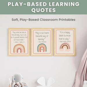 Play Quotes Posters: Boho Early Years Learning (PDF Download)