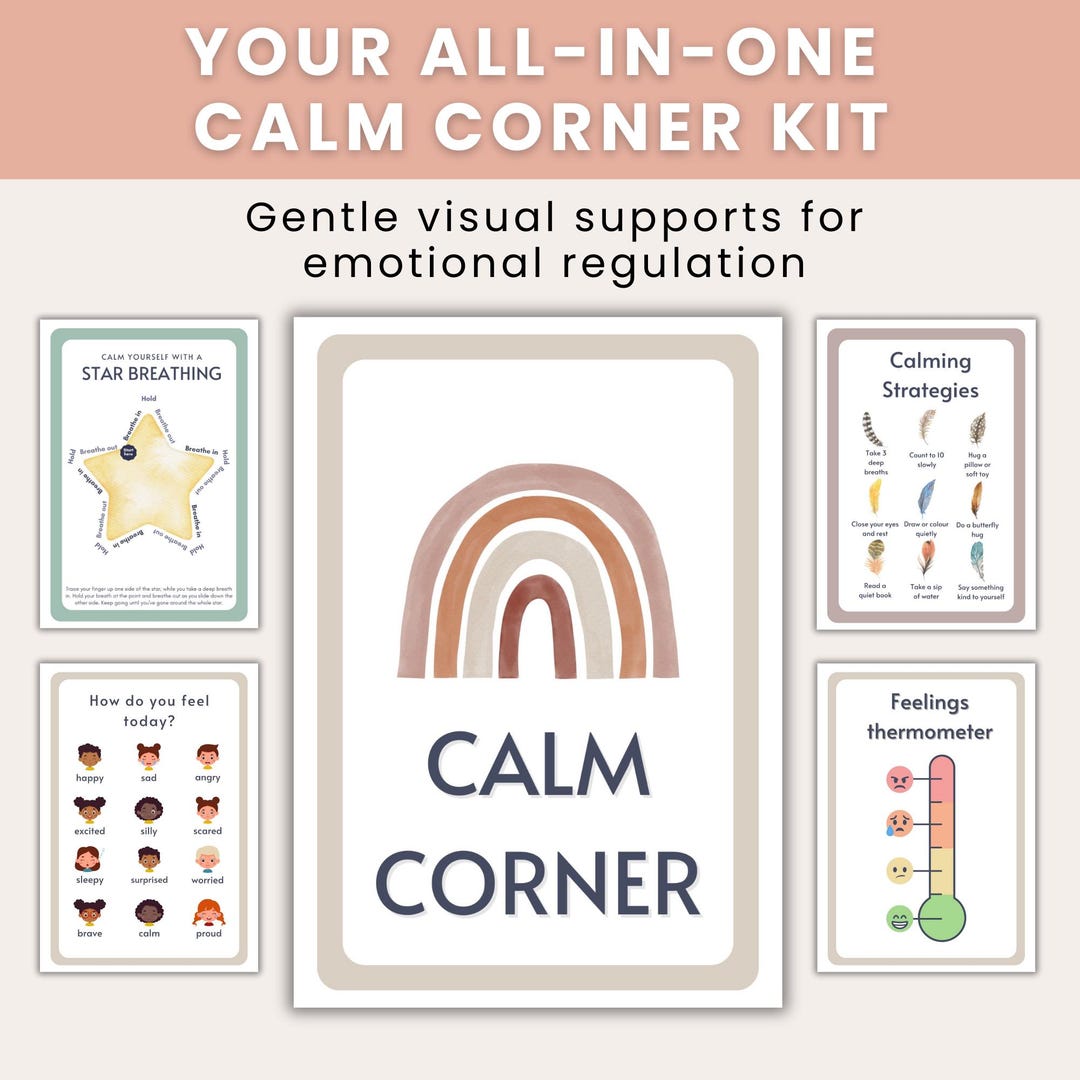 Calm Corner Kit Early Years Emotional Regulation Printable Feelings ...