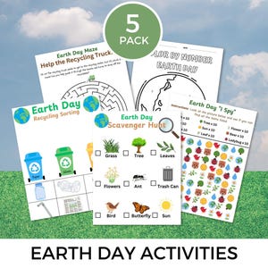 Earth Day Activities, Earth Day Bundle, Recycling Activities, Earth Day for Kids, Earth Day Printables
