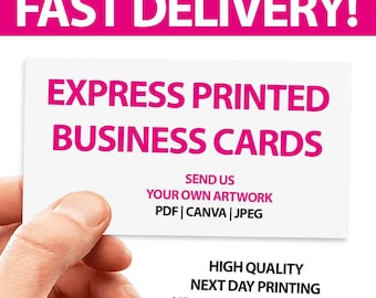 Custom Printed Business Cards With Your Logo Social Media And Company Information Canva upload your own artwork