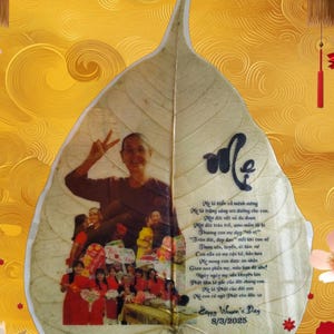 Herzliches Bodhi-Blatt-Muttertagsgeschenk - Auf Bestellung