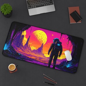 Cosmic Astronaut Desk Mat 2, Gamer Desk Pad, Space Decor, Unique Office Mat, Astronaut Gift, Sci-Fi Home Office Accessories