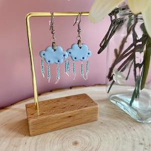 April Shower Earrings | Handmade Polymer Clay Earring | Hypoallergenic Earrings