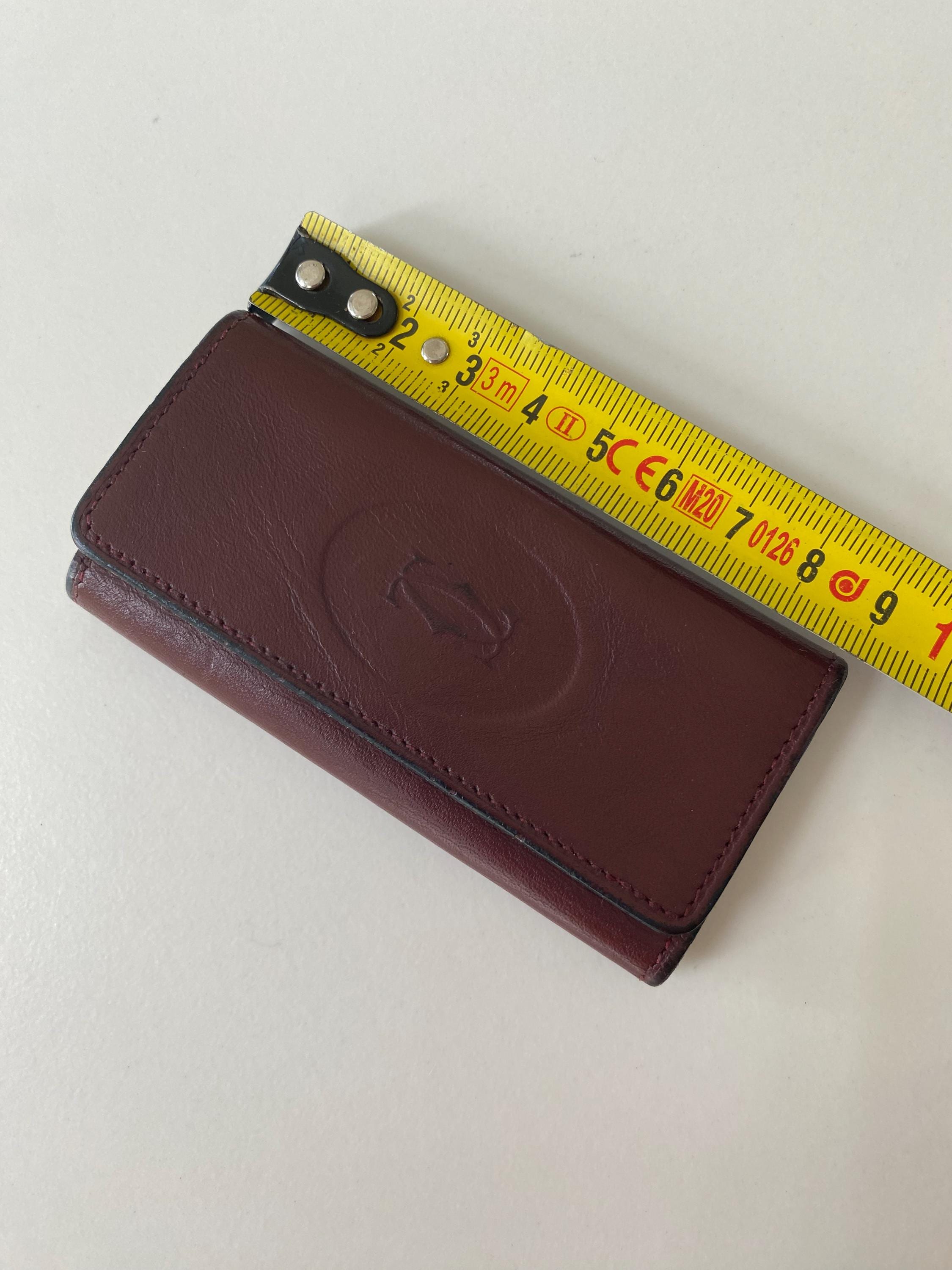 Must De Cartier Key Case/holder 1980s - Burgundy Leather - 4-hook