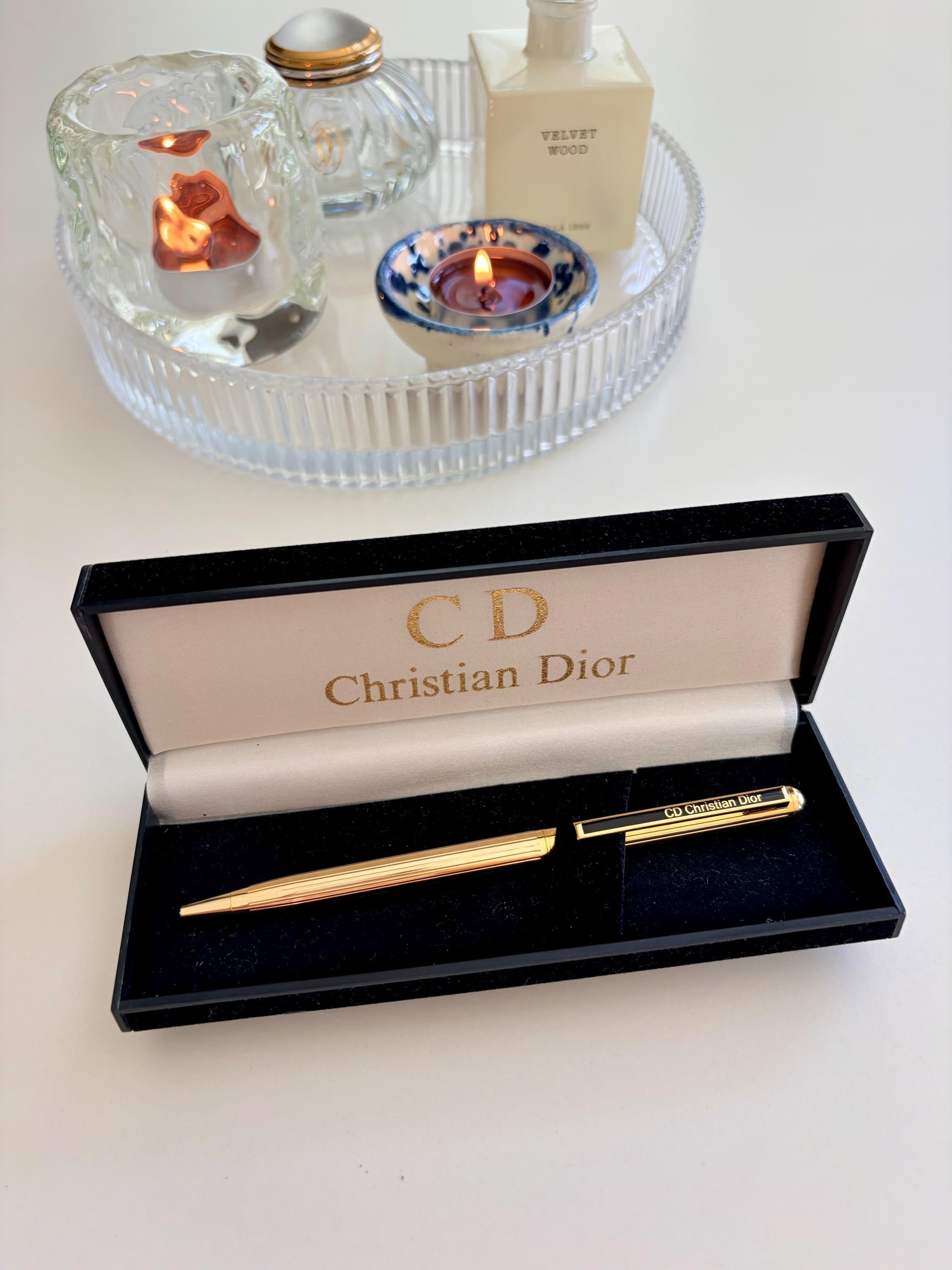 Dior ボールペン 本体 ブラウン クロコ調 Dior ボールペン 本体