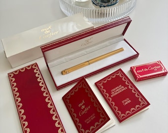 Must De Cartier Trinity Fountain Pen 18K Gold Nib – Vintage