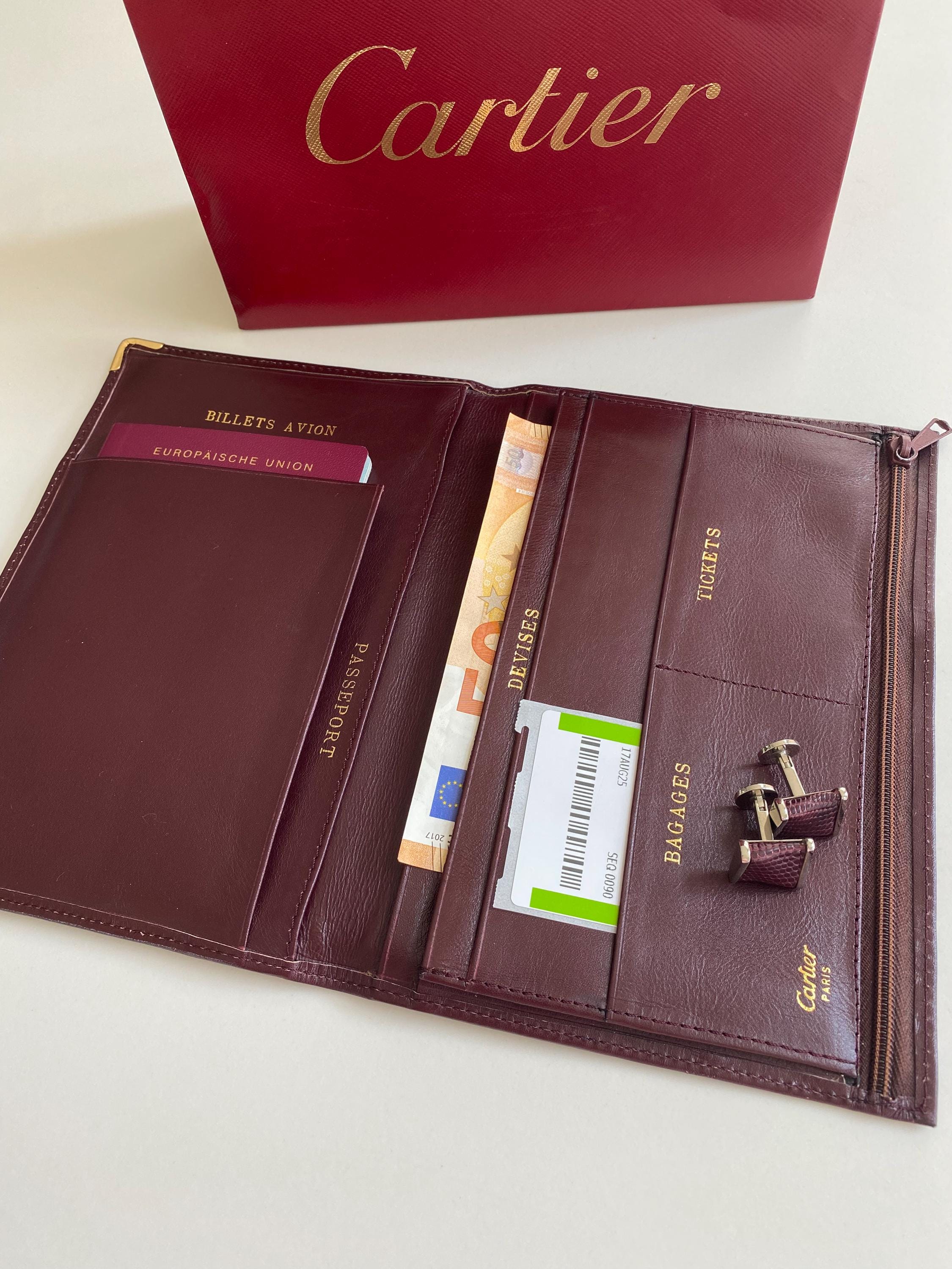1980s: Must De Cartier Vintage Travel Organizer - Passport