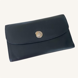 Rare Vintage Cartier Panthère Wallet | 1980s Black Leather Clutch Purse | Iconic French Luxury
