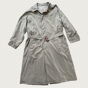 Vintage Loewe-trenchcoat: Sky-model uit de jaren 80, beige, maat 50, uniseks XL-XXL