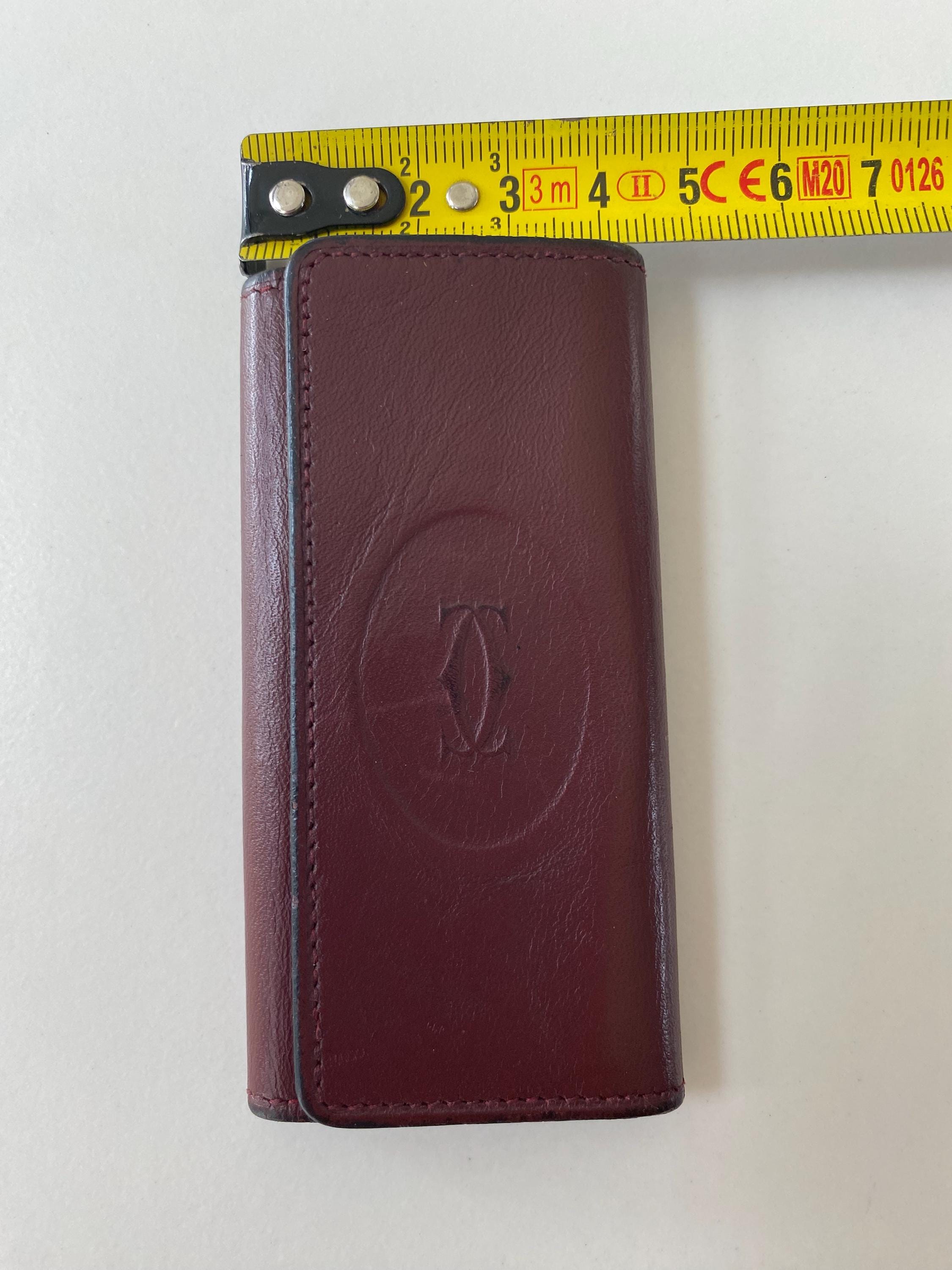 Must De Cartier Key Case/holder 1980s - Burgundy Leather - 4-hook