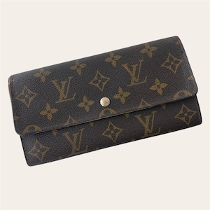 Louis Vuitton Emilie Geldbörse Monogram Canvas | Vintage LV Geldbörse | Braune Leder Geldbörse
