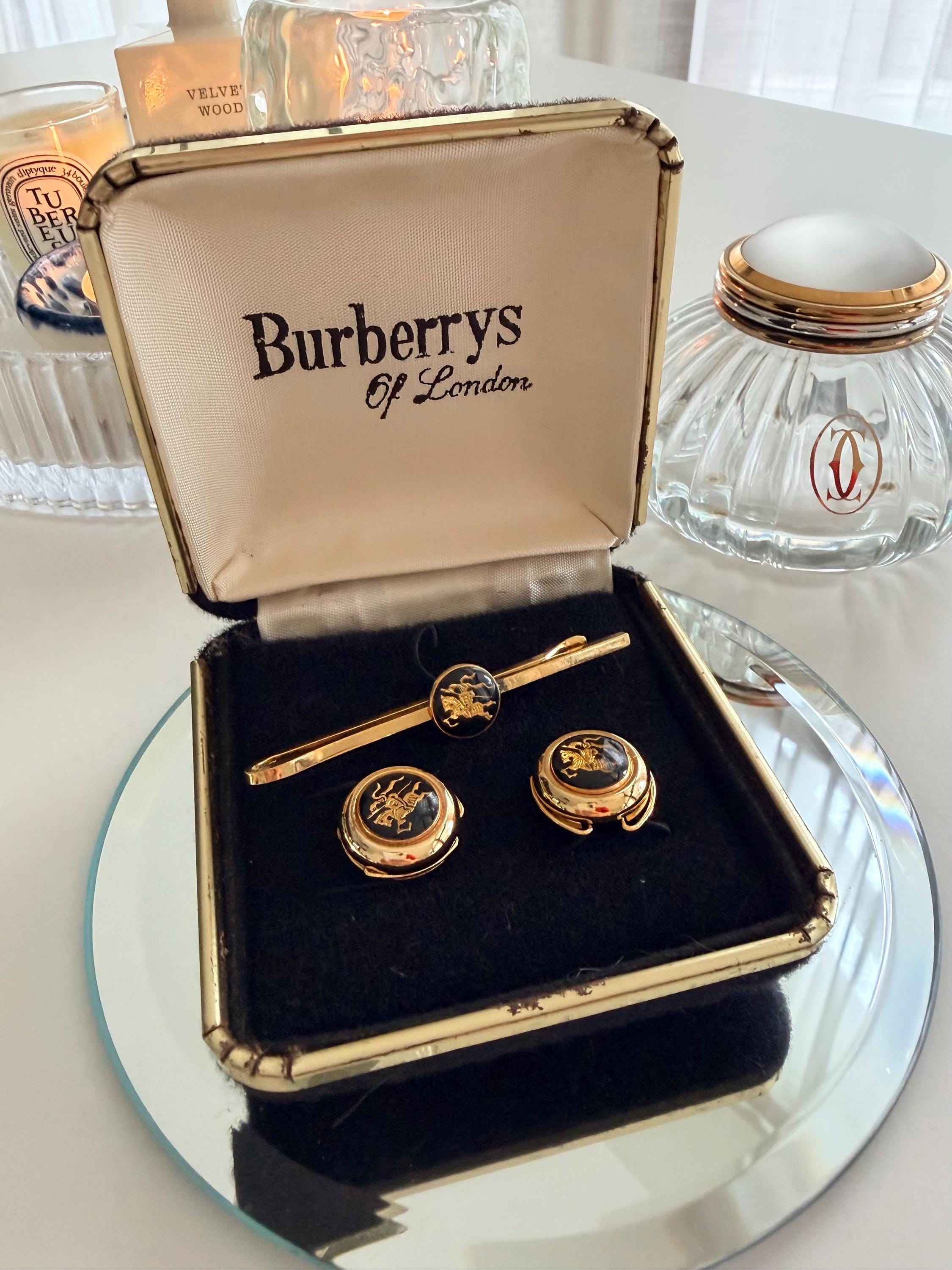 BURBERRY カフリンクス Burberry Cufflinks - Etsy Singapore