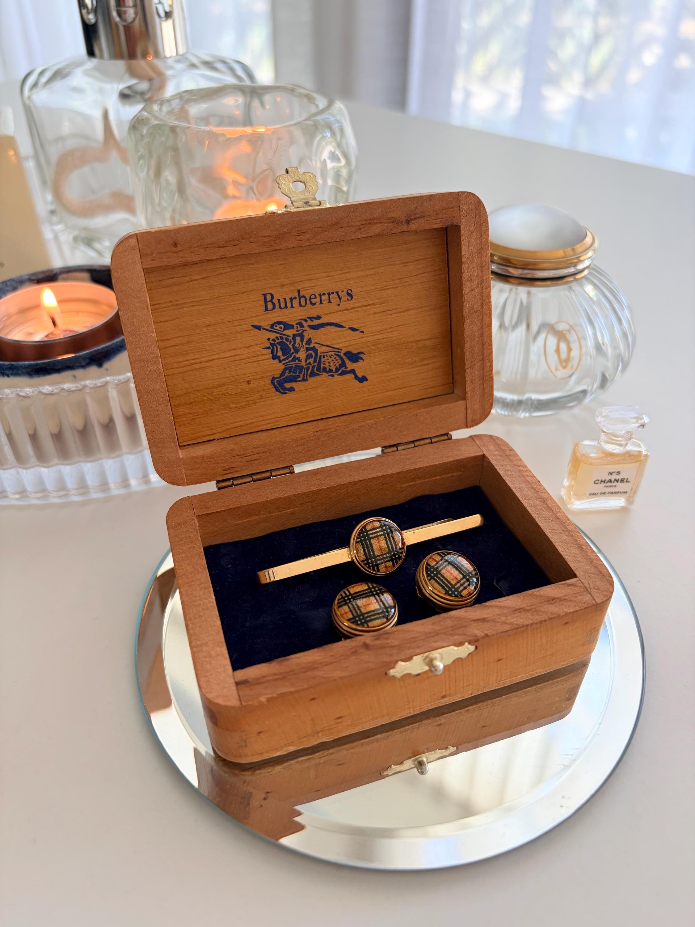 Burberry Gold Button - Etsy