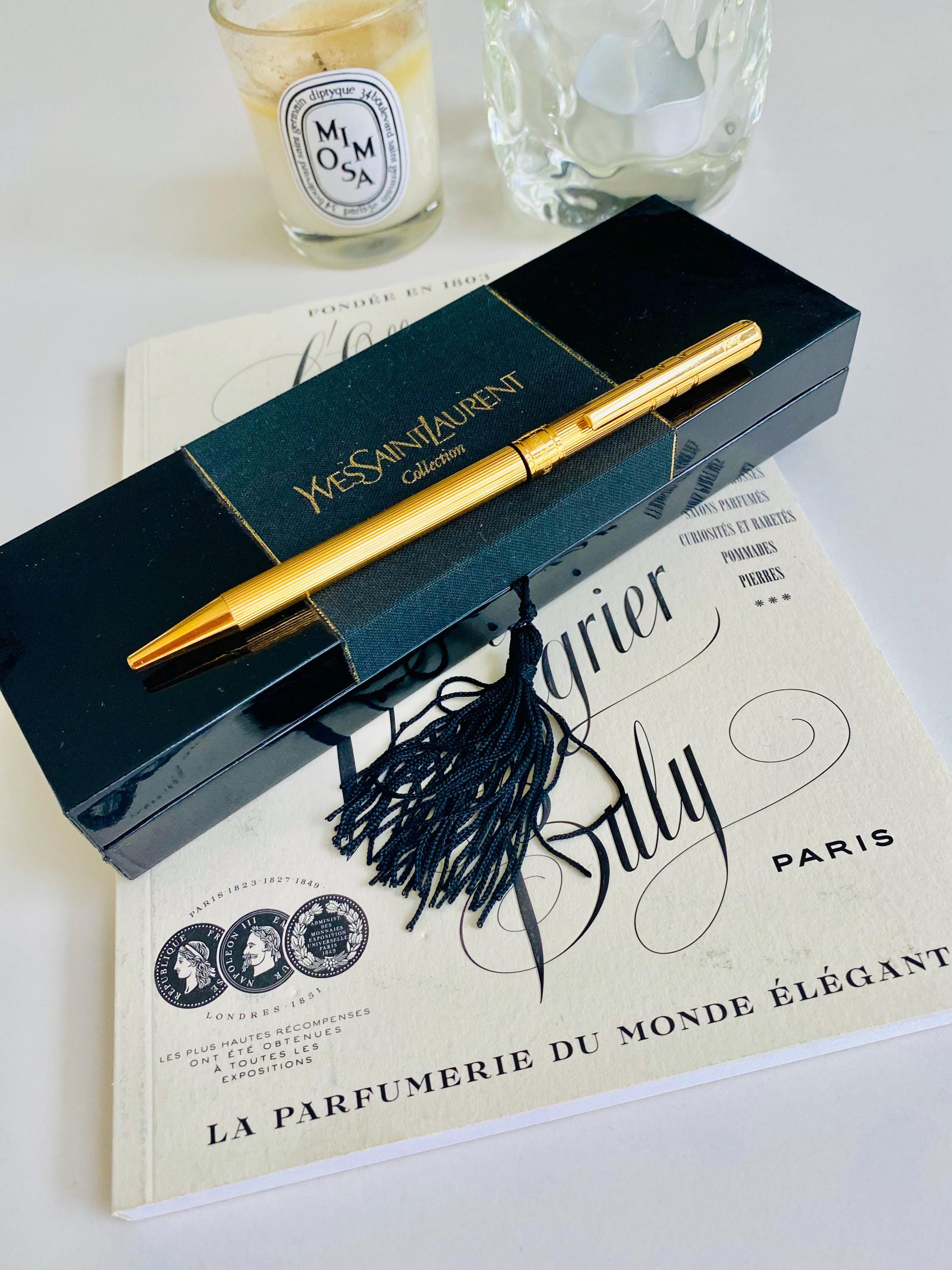 Vintage Yves Saint Laurent Ballpoint Pen 1990s – Gold-tone – YSL