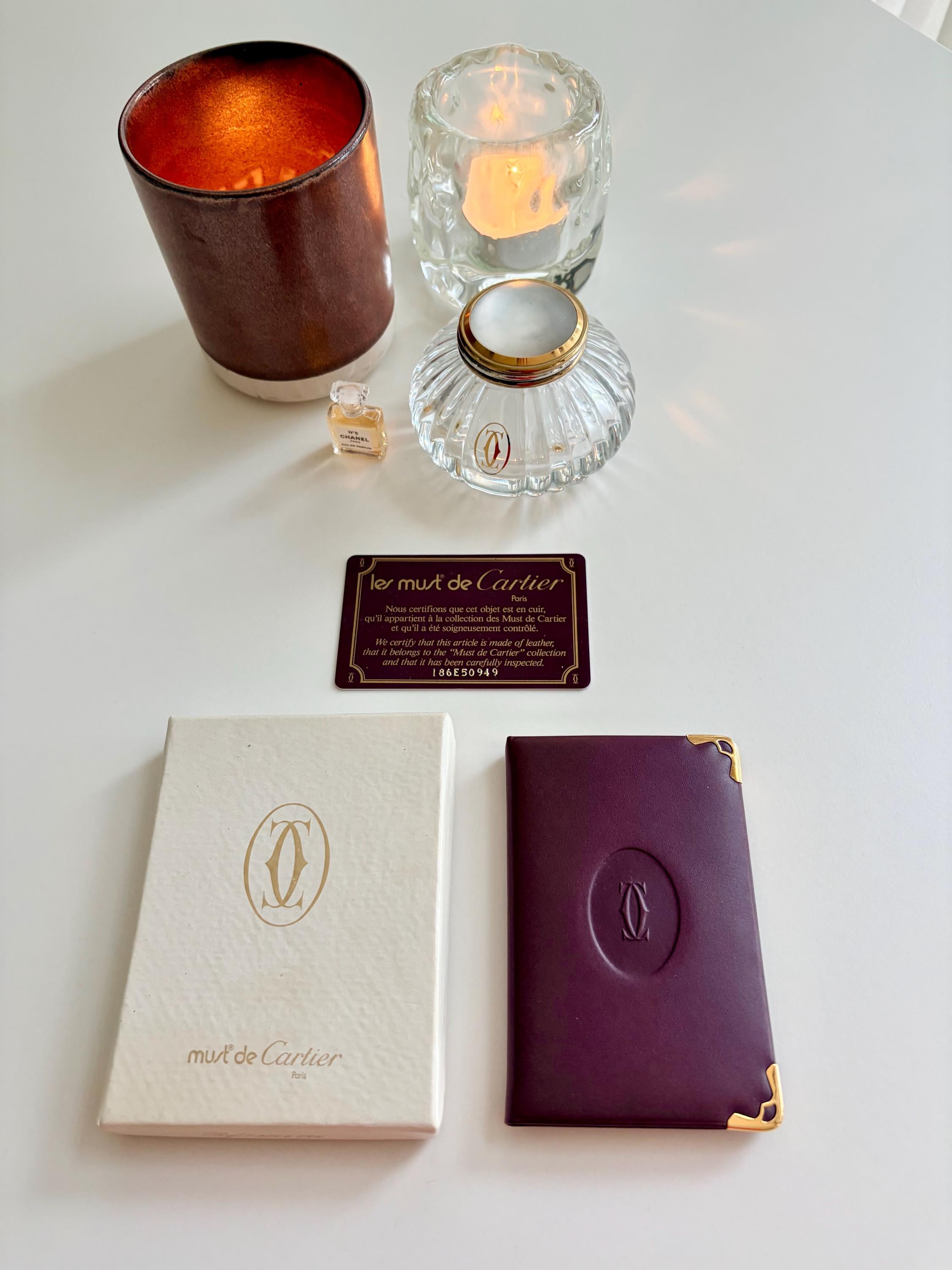 カレンダー・スケジュール Cartier Must GoatLeather Notebook Indigo Cartier Notebook - Etsy UK