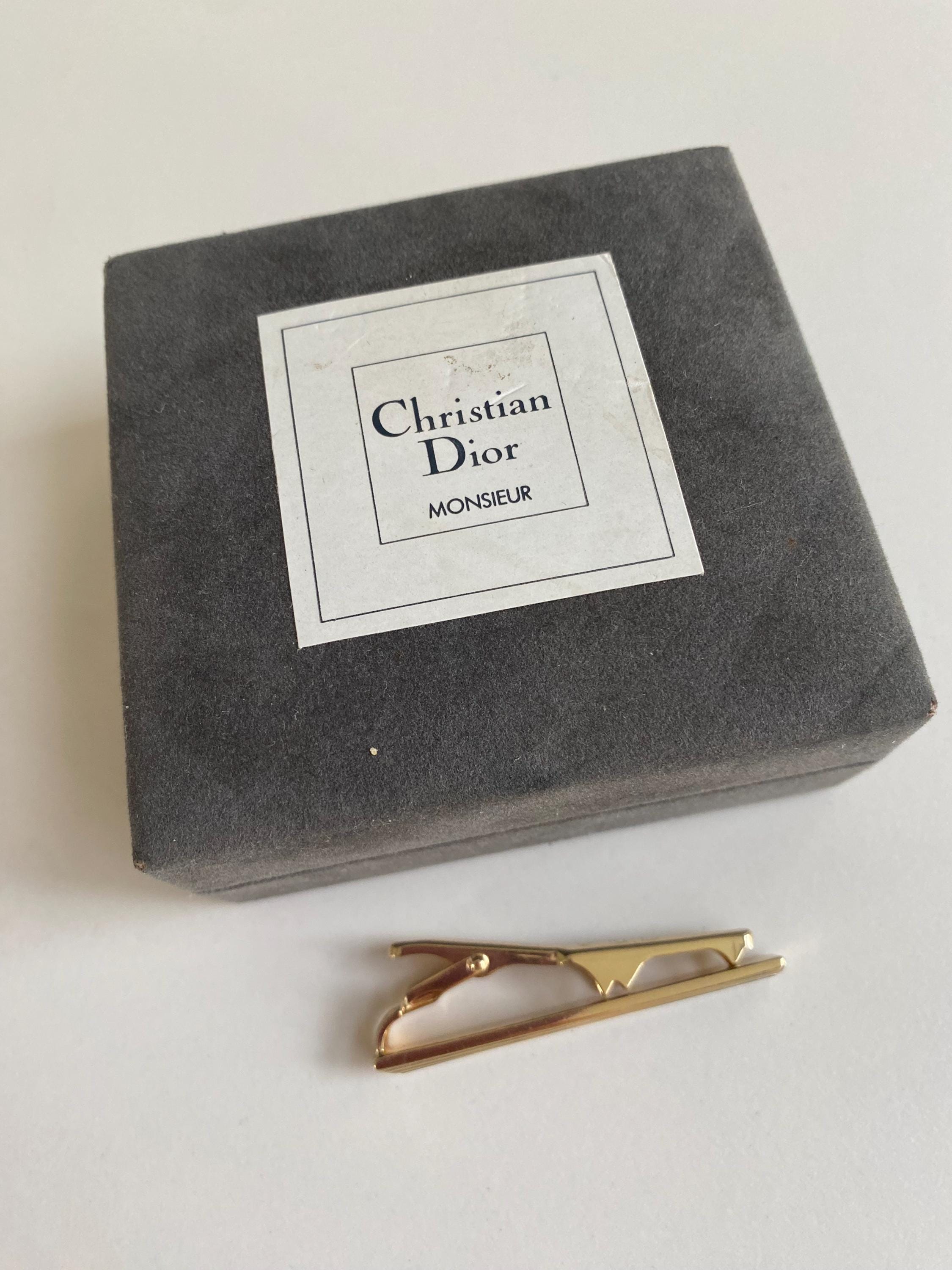 Vintage Christian Dior Monsieur Gold-Tone Multi-Purpose Clip 1980s: Christian Dior Monsieur Tie Clip – Gold-tone Metal  main image 3