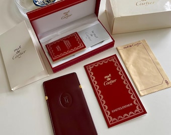 Must De Cartier Key Case/holder 1980s - Burgundy Leather - 4-hook