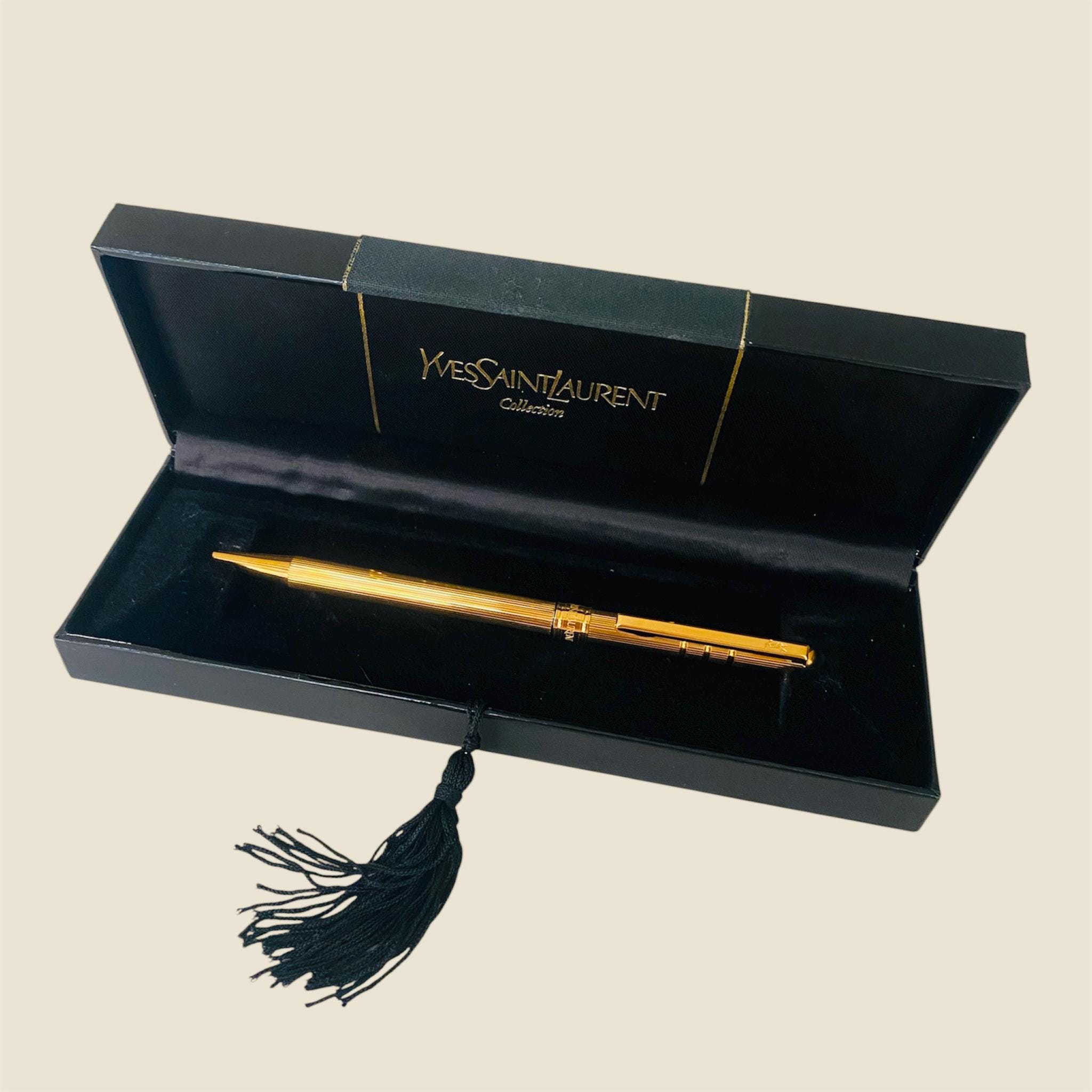 Vintage Yves Saint Laurent Ballpoint Pen 1990s – Gold-tone – YSL